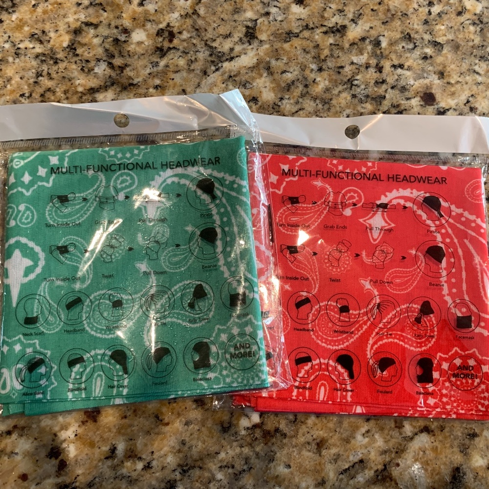 NWT, 2 Head Wrap/Scarf/Neck Warmer/Mask/Headband